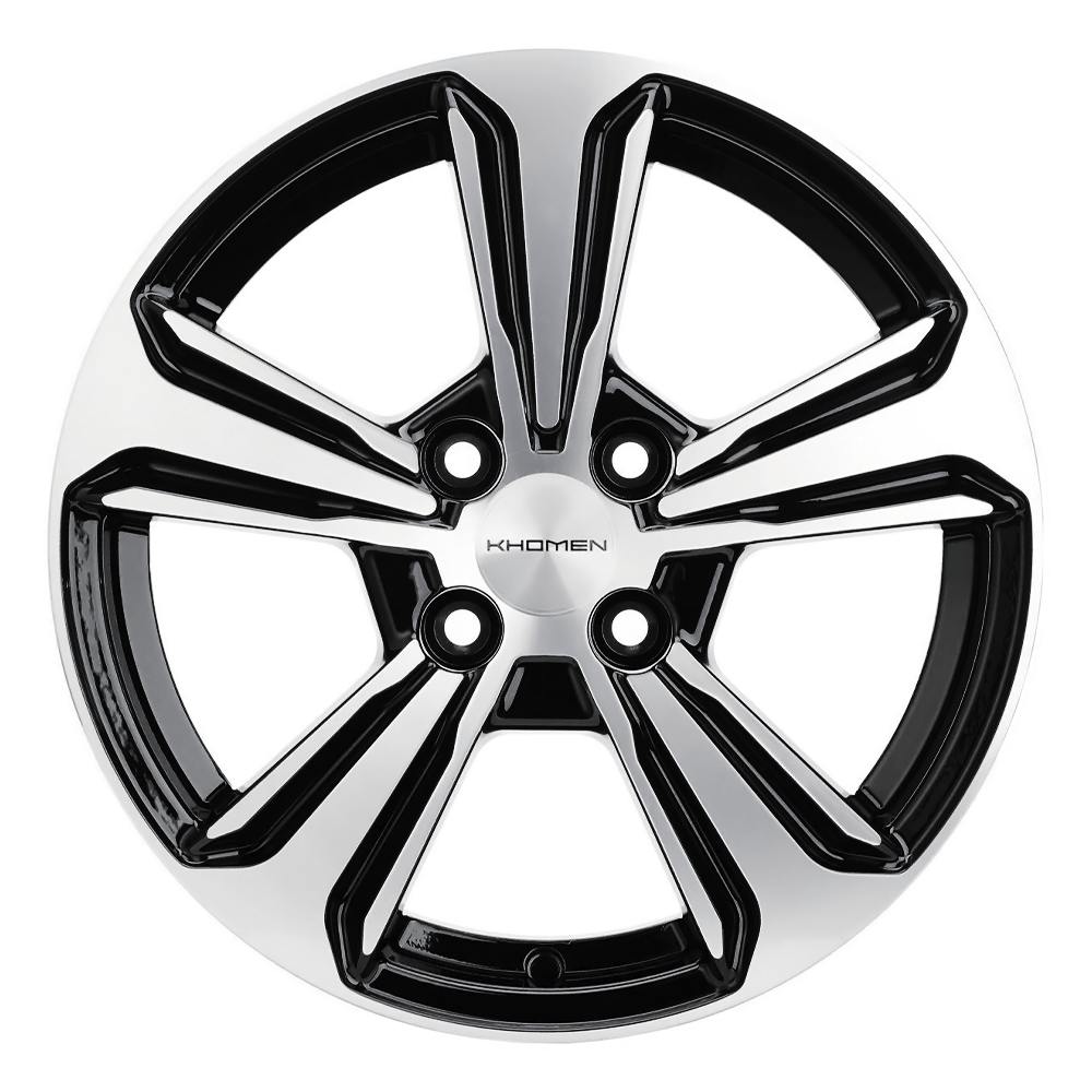 Диск литой 6,0*15 4*100 ET45 54,1 Khomen Wheels KHW1502 Black-FP